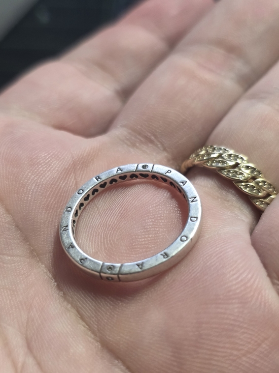 Pandora Jewelry - Pandora Sterling Silver Heart Band Ring